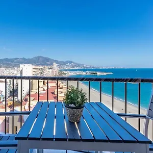  Apartment Fuengirola. Bonito En Paseo Maritimo. Espectaculares Vistas Al Mar. Primera Linea